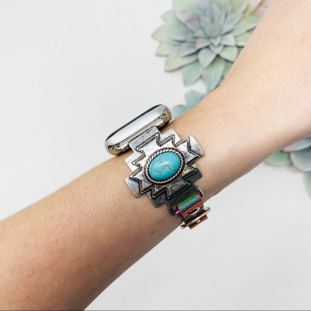 Western Aztec Apple Watch Band - Serape - Picture 4 of 6